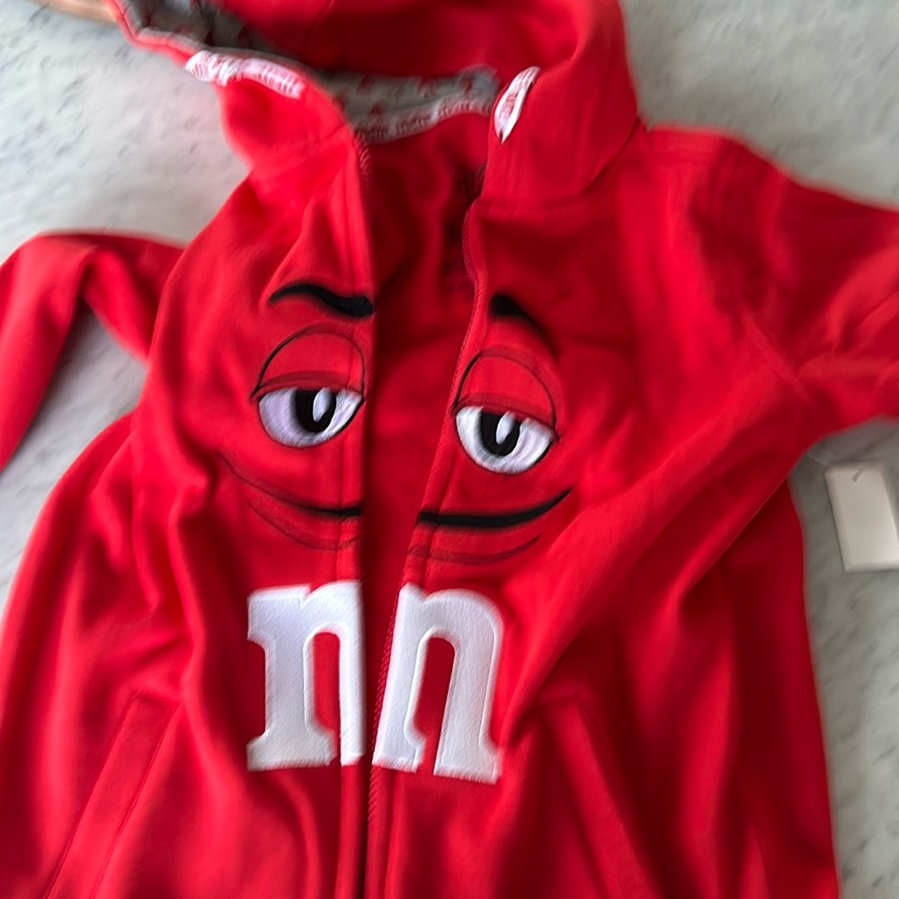 M&M red boys hoodie